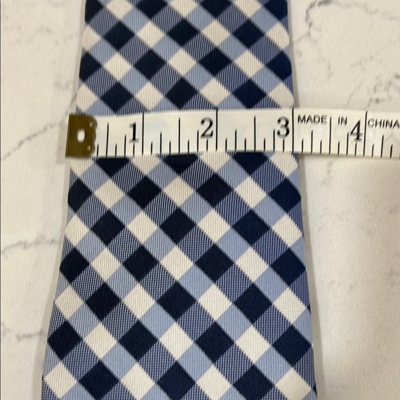 Blue and White Gingham Check Tie by Nautica - Picture 6 of 6